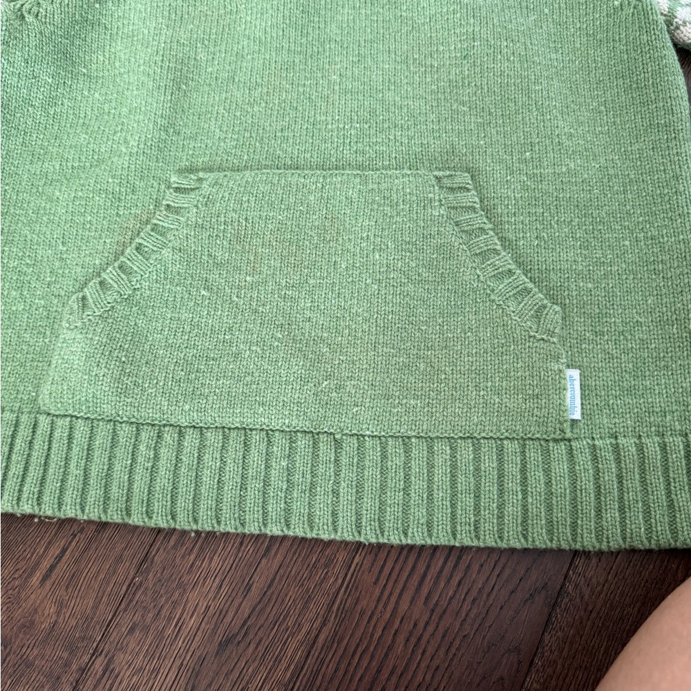 Abercrombie Kids green hoodie sweater Size XL - Picture 4 of 7